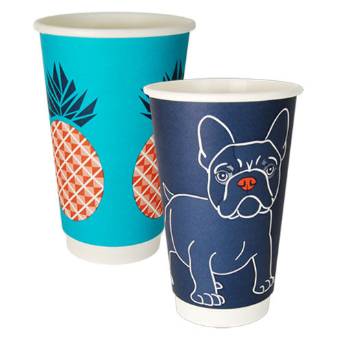 CUP - DOUBLE WALLED - PLA - GALLERY SERIES - 16oz / 480ml - 90mm Ø