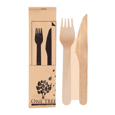 ONE TREE - PAPER WRAPPED CUTLERY SETS