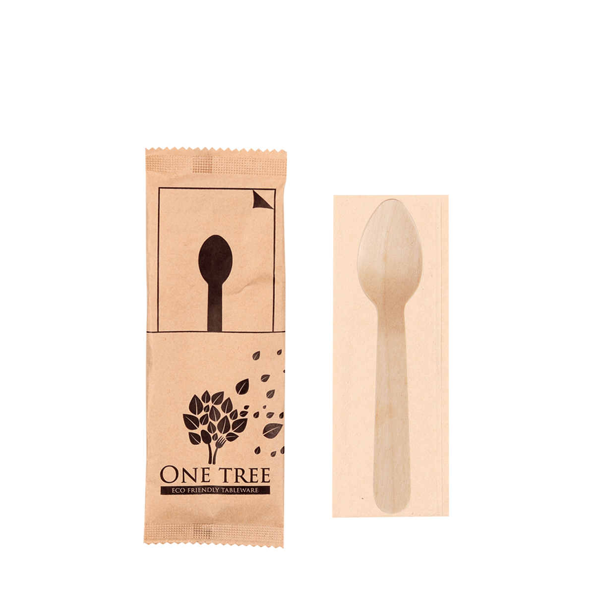 ONE TREE - PAPER WRAPPED CUTLERY SINGLES