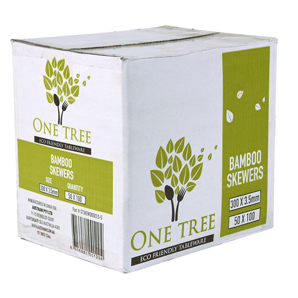 ONE TREE - STRAIGHT SKEWER - BAMBOO - LARGER DIAMETER