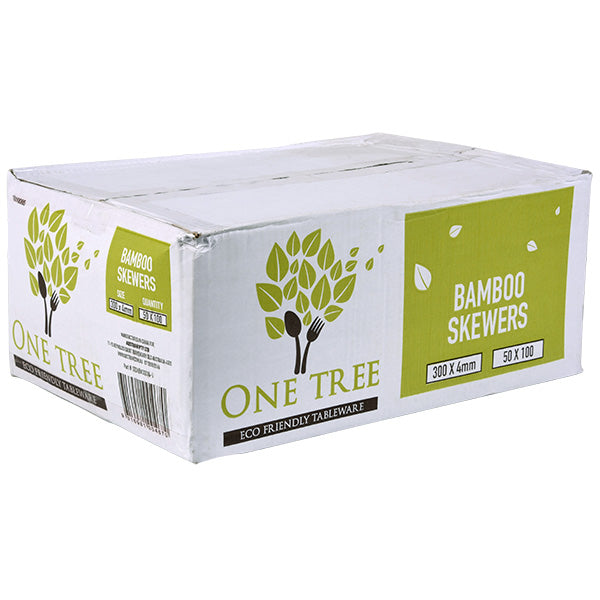 ONE TREE - STRAIGHT SKEWER - BAMBOO - LARGER DIAMETER