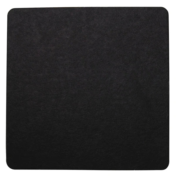 WOBBLY BOOT BARWARE - DRINK COASTER - BLACK SQUARE