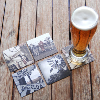 WOBBLY BOOT BARWARE - DRINK COASTER - BUSH