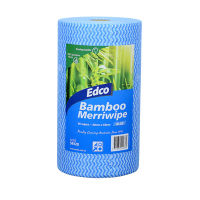 EDCO - BAMBOO MERRIWIPE ROLLS - BLUE