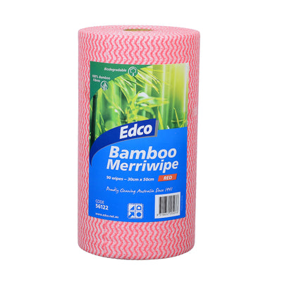 EDCO - BAMBOO MERRIWIPE ROLLS - RED