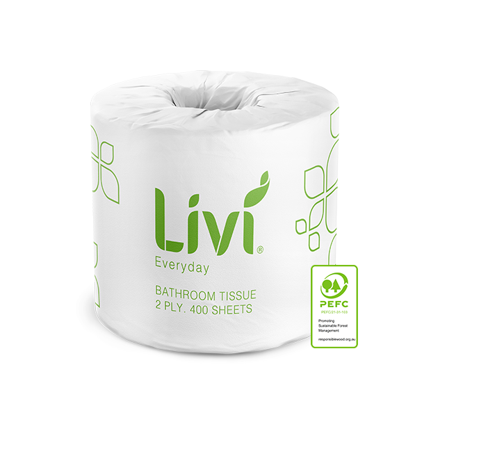 LIVI - TOILET TISSUE - 2 PLY 400 SHEETS - CTN 48