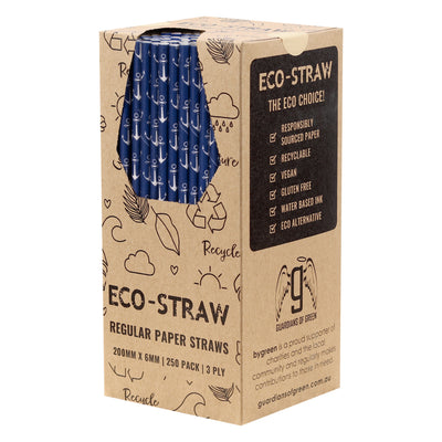 ECO-STRAW - REGULAR - PAPER STRAW - 3 PLY - ANCHOR