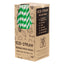 ECO-STRAW - REGULAR - PAPER STRAW - 3 PLY - GREEN STRIPE