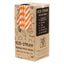 ECO-STRAW - REGULAR - PAPER STRAW - 3 PLY - ORANGE STRIPE