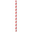 ECO-STRAW - REGULAR - PAPER STRAW - 3 PLY - RED STRIPE