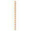 ECO-STRAW - JUMBO - PAPER STRAW - 3 PLY - ORANGE STRIPE