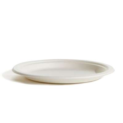 SUGAR CANE - ROUND PLATE - 9 INCH