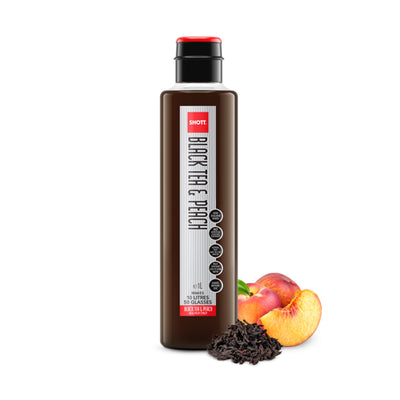 SHOTT - BLACK TEA & PEACH ICED TEA - 1L