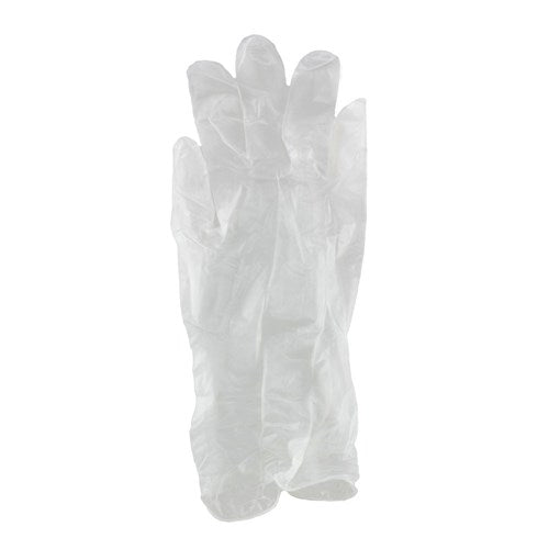 GLOVES - POWDERED - CLEAR - LARGE - 100PC