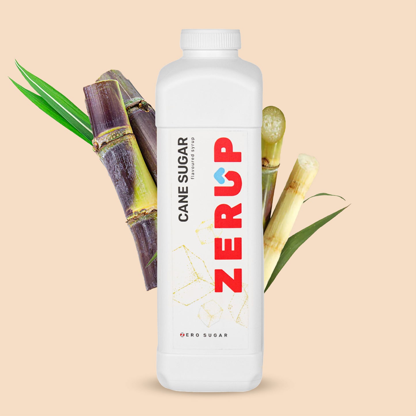 ZERUP - CANE SUGAR SYRUP - SUGAR FREE - 1 LITRE