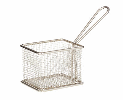 DAVIS & WADDELL - FINE FOODS - BISTRO SERVING BASKET - FRYER SILVER