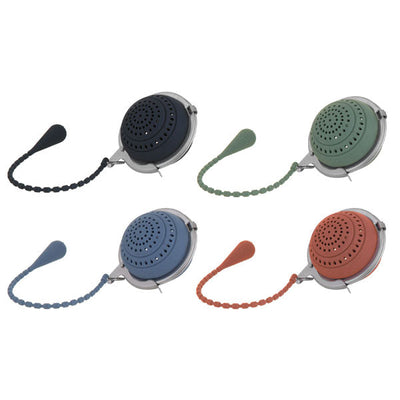LEAF & BEAN - SILICONE TEA INFUSERS - 4 ASSORTED COLOURS