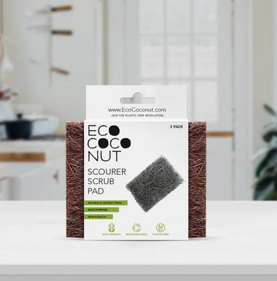ECO COCONUT - SCOURER SCRUB PAD - 2 PACK