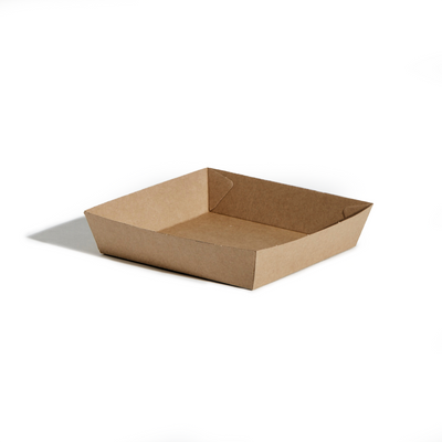 OPEN TRAY 2 - KRAFT - 178 X 178 X 45MM