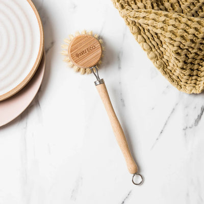 EVER ECO DISH BRUSH - BAMBOO HANDLE / SISAL FIBRE BRISTLE