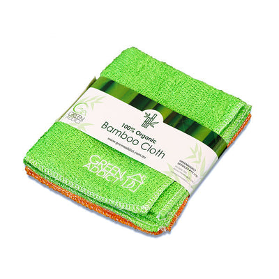 GREEN ADDICT - BAMBOO FIBRE CLOTH PACK - BATHROOM - 3PK