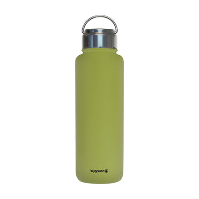 GO GREEN - REUSABLE WATER BOTTLE - 936ML - OLIVE