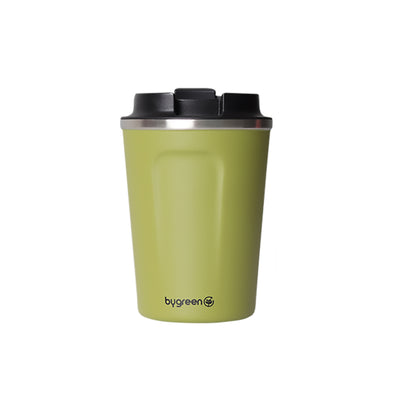 GO GREEN - REUSABLE COFFEE CUP - 380ML - OLIVE