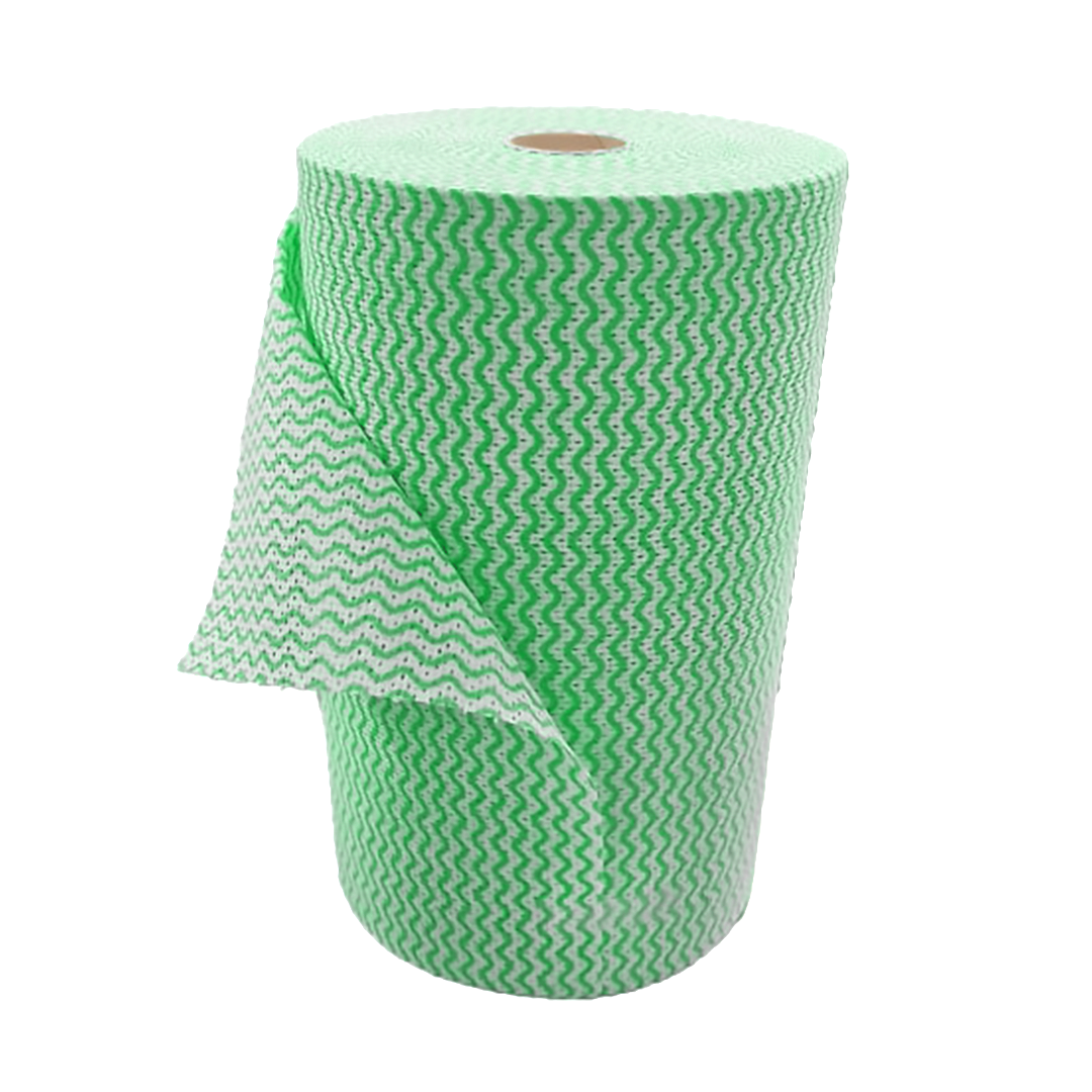 WIPES - HEAVY DUTY ANTI-BACTERIAL - GREEN ROLL 300X530MM