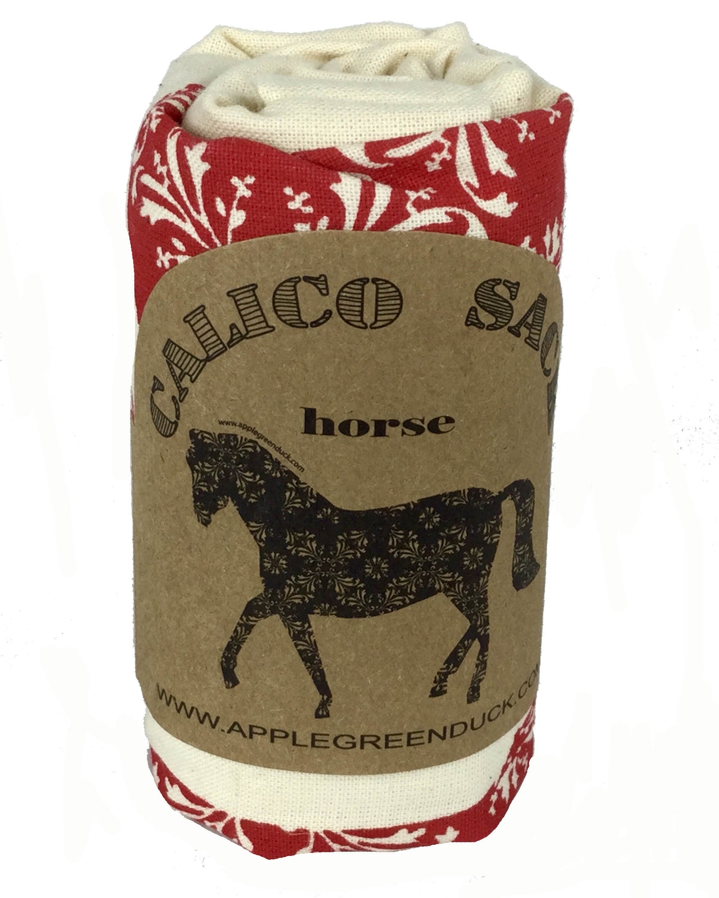 APPLE GREEN DUCK CALICO SHOPPING BAGS