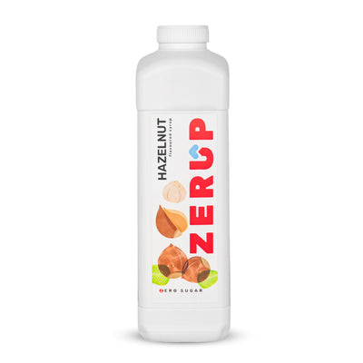 ZERUP - HAZELNUT SYRUP - SUGAR FREE - 1 LITRE