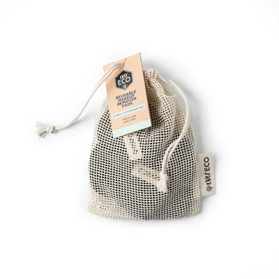 EVER ECO - REUSABLE BAMBOO FACIAL PADS - BLACK - 10 PACK