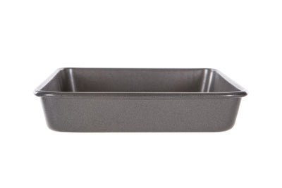 MASTERPRO - NON STICK SQUARE BAKE PAN - BLACK - 23x23x4.5cm