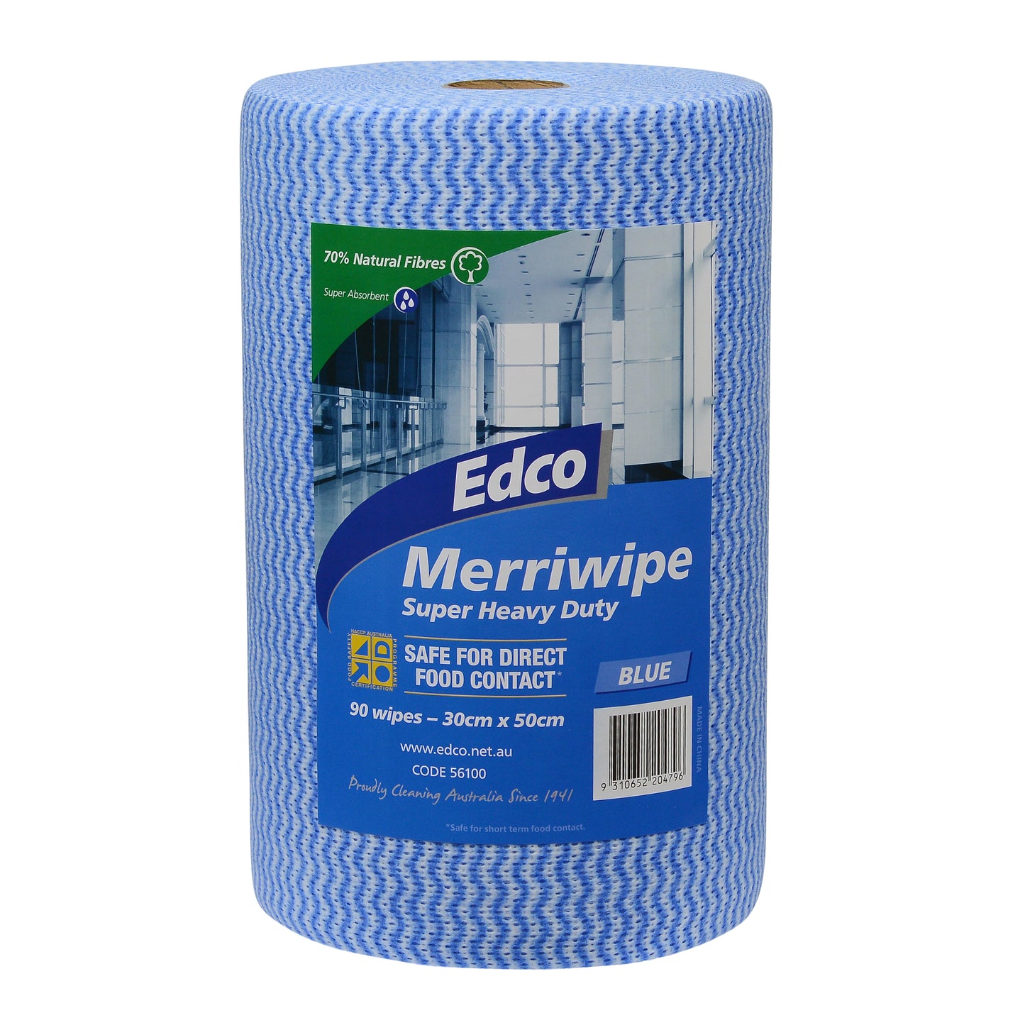EDCO - BAMBOO MERRIWIPE ROLLS - BLUE