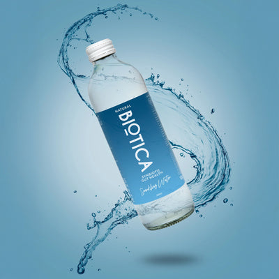 BIOTICA WATER - PROBIOTIC SPARKLING WATER - GLASS BOTTLE 350ML (CTN 12)