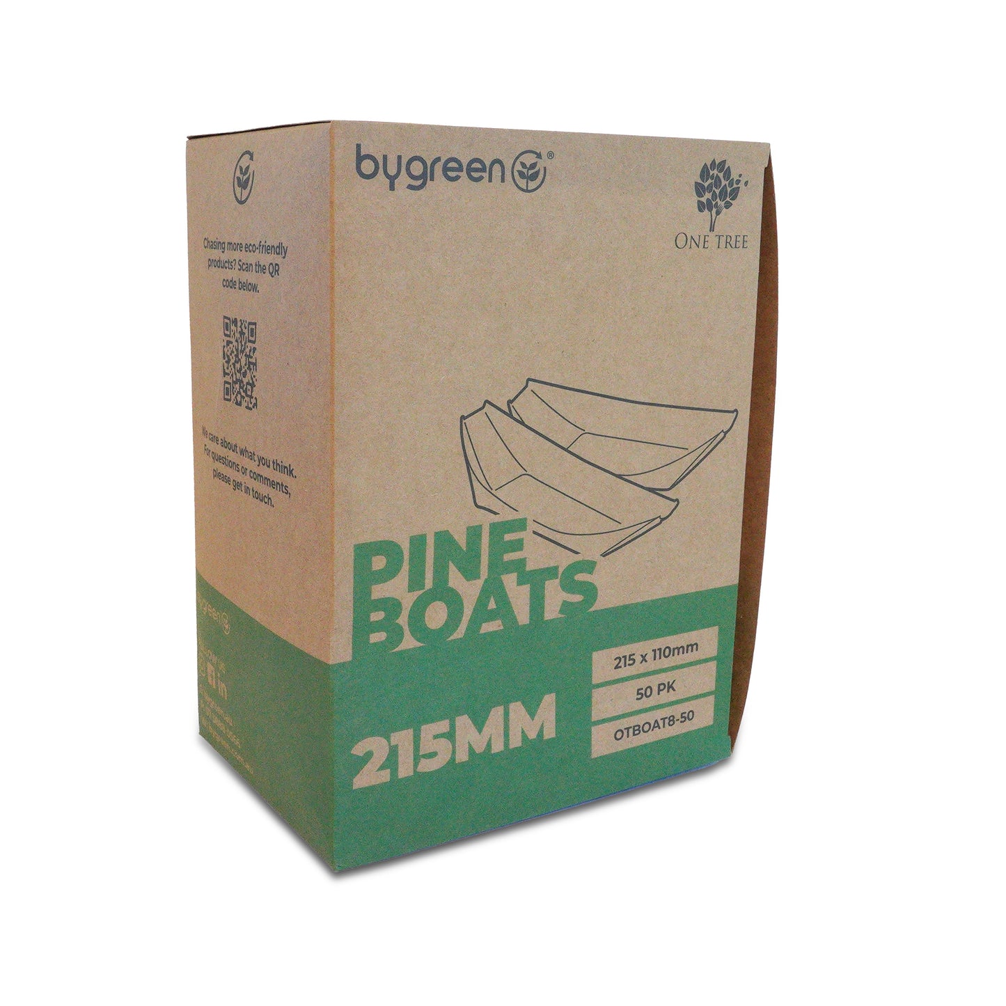 ONE TREE - PINE BOATS SIZE 8