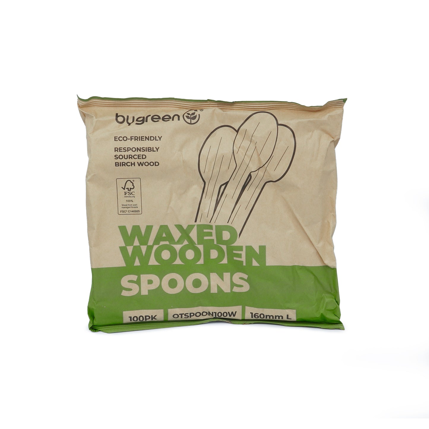 ONE TREE - WAXED WOODEN SPOON - BULK BOX
