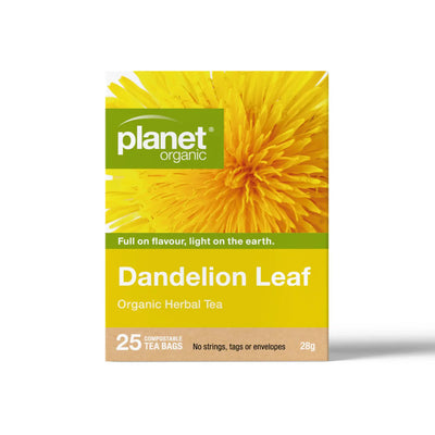 PLANET ORGANIC - DANDELION LEAF TEA BAGS - 25 BAGS