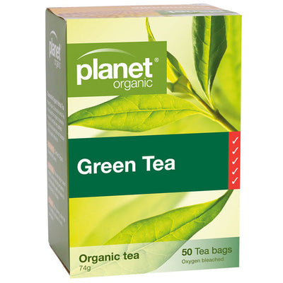 PLANET ORGANIC - GREEN TEA BAGS - 50 BAGS