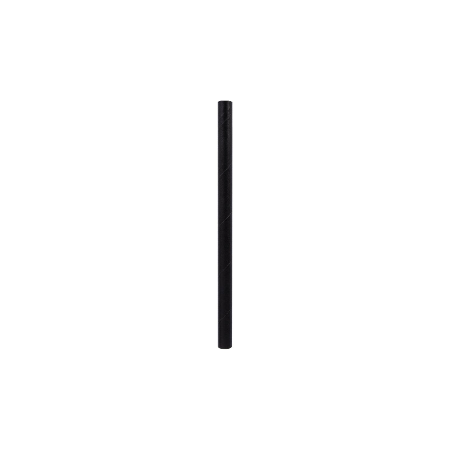 STRONG STRAWS - 5 PLY JUMBO COCKTAIL PAPER STRAW - BLACK