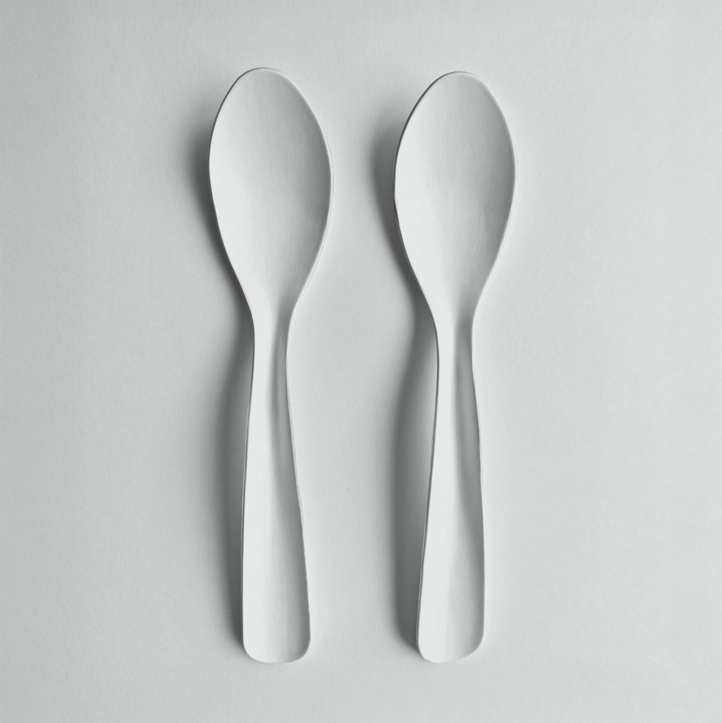 PAPER YOGHURT SPOONS - WHITE