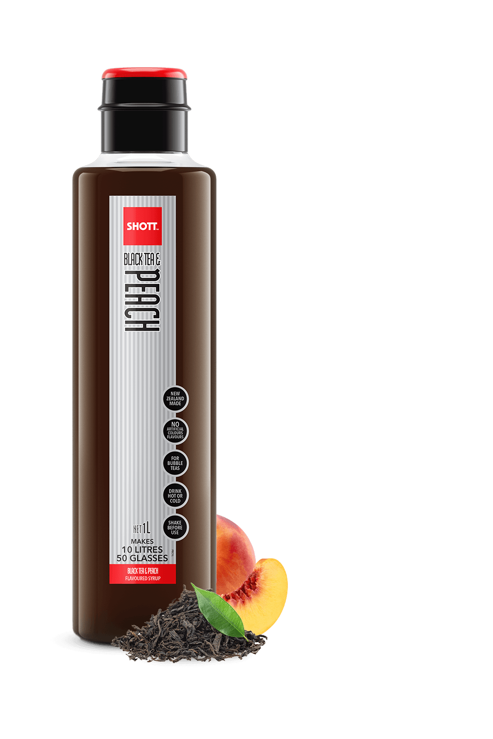 SHOTT - BLACK TEA & PEACH - 1L