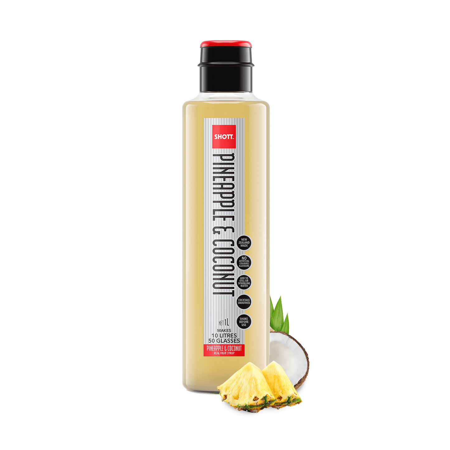 SHOTT - SMOOTHIE / SHAKE / FRAPPE SYRUP - PINEAPPLE & COCONUT - 1L