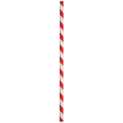 ECO-STRAW - PAPER STRAW - RETAIL PACKS - RED STRIPE