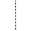 ECO-STRAW - PAPER STRAWS - RETAIL PACKS - BLACK STRIPE
