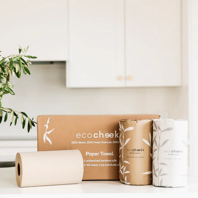 ECO CHEEKS - 100% BAMBOO - PAPER TOWEL - WRAPPED