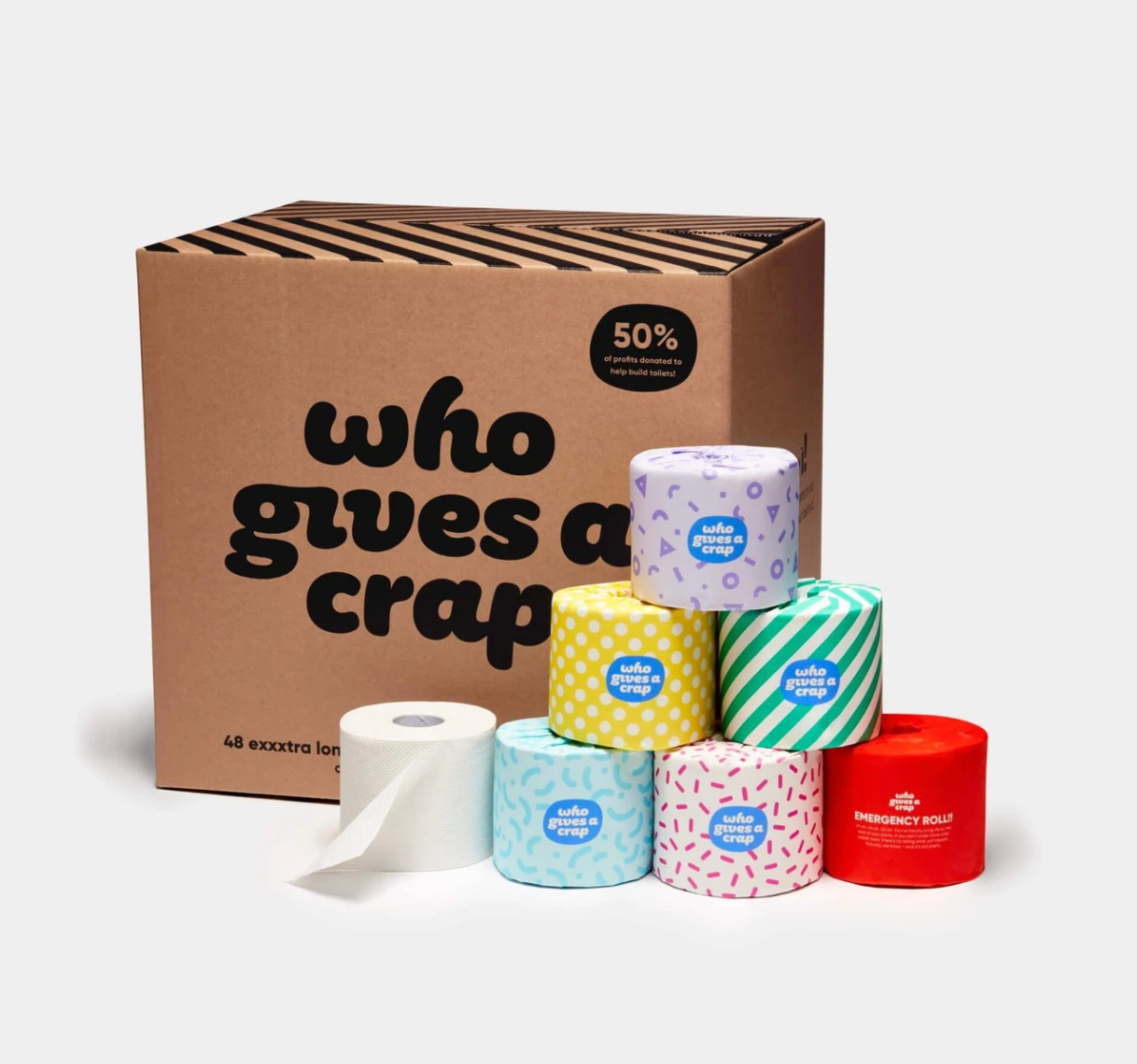 WHO GIVES A CRAP - 100% RECYCLED TOILET PAPER