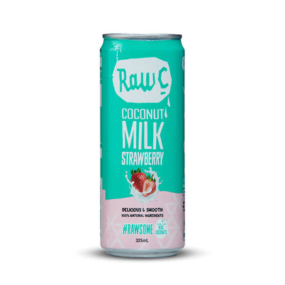 RAW C - COCONUT MILK - STRAWBERRY CAN 325ML (CTN 12)