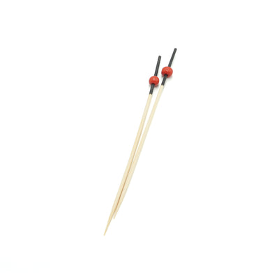 WOBBLY BOOT BAR WARE - COCKTAIL PICKS - BEADED - 120MM - RED PEARL