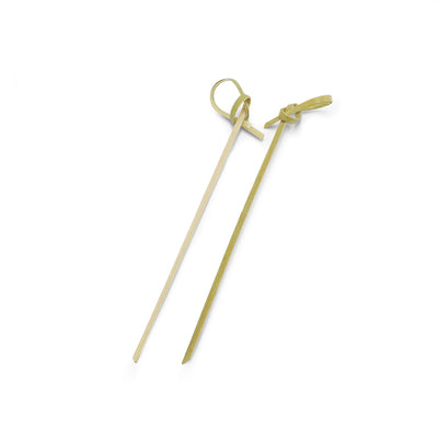 WOBBLY BOOT BARWARE - COCKTAIL PICKS - KNOTTED - 120MM - NATURAL
