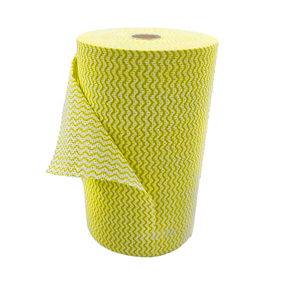 WIPES - HEAVY DUTY ANTI-BACTERIAL - YELLOW ROLL 300X530MM